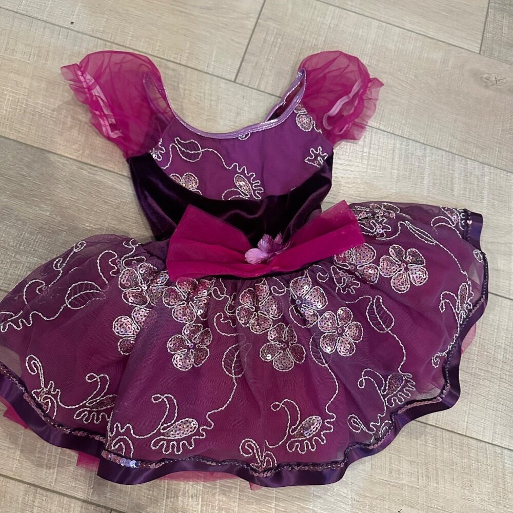 CURTAIN CALL GIRLS DANCE COMPETITION RECITAL COSTUME XS STYLE E1277